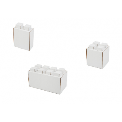 PROMO - Pack de 29 blocs en carton de différente taille  (planches de blocs en cartons à monter soi-même)